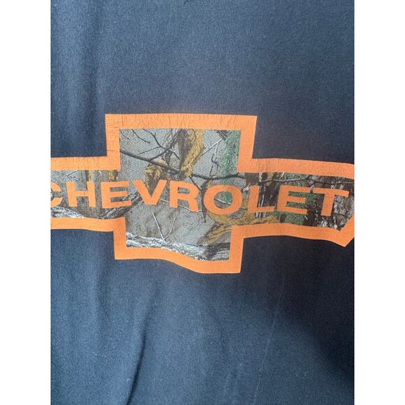 Realtree Buckhorn River Chevrolet Long Sleeve Shirt Men’s Large Camo/Black - Picture 2 of 7